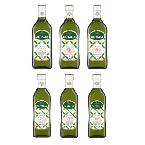 龍鳳呈祥組(奧利塔特級初榨橄欖油，1公升3瓶+500毫升3瓶)