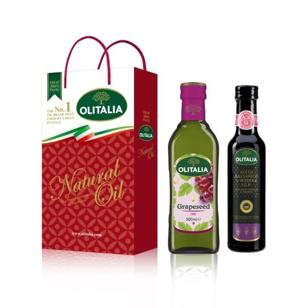 奧利塔(葡萄籽500ml + 巴薩米克醋250ml)禮盒