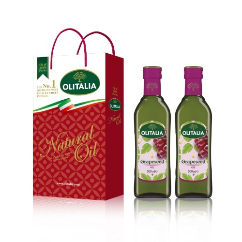 奧利塔葡萄籽油  500ml 2瓶裝禮盒