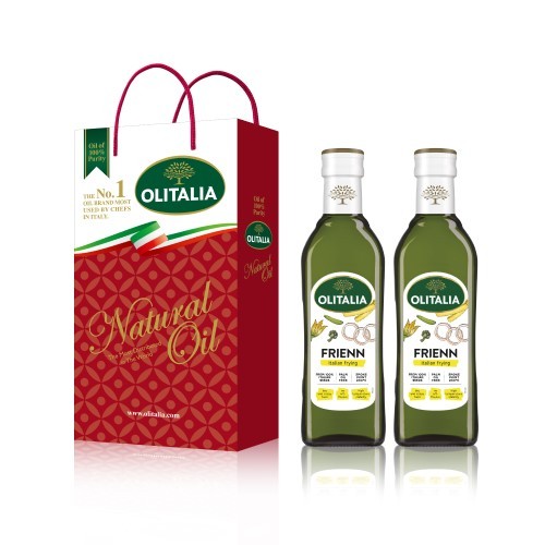奧利塔高溫專用葵花油  500ml  2瓶裝禮盒