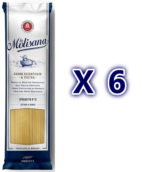 La Molisana茉莉15號直麵(Spaghetti)500公克   6包組