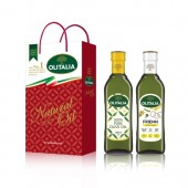 奧利塔(純橄欖油 500ml + 高溫專用葵花油 500ml )禮盒