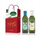 奧利塔(玄米油 500ml + 高溫專用葵花油 500ml )禮盒